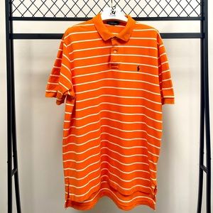 Ralph Lauren Orange & White Polo Shirt SzXXL